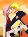 Naruto e Sakura si baciano